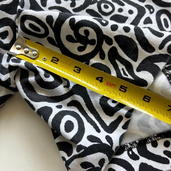 Isaac Mizrahi Shorts Sz 16 Black White Pattern Cotton Chinos New York Dressy - Picture 11 of 12